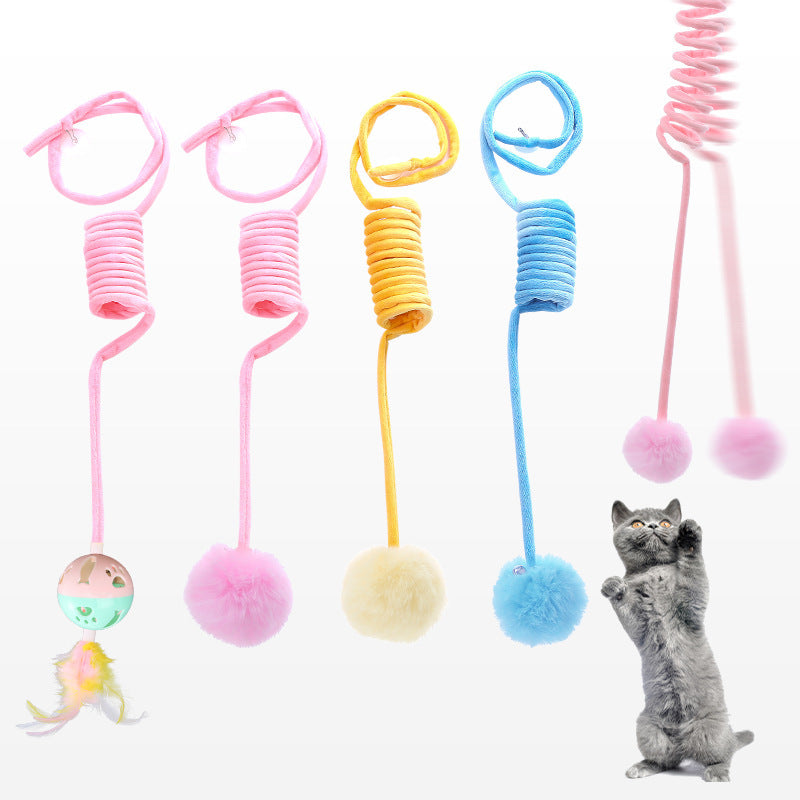 Interactive Rabbit Hair Ball Cat Toy-1